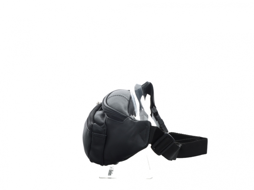 Derniér Bauchtasche Schwarz Leder LB-234-Schwarz